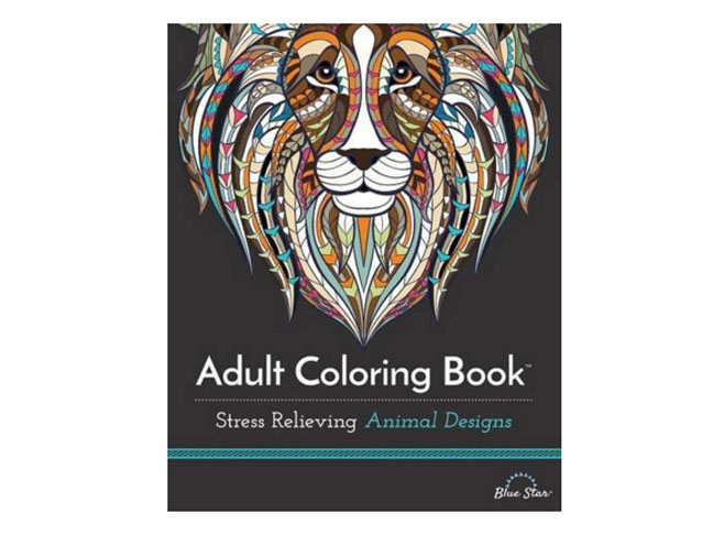 Adult Coloring Book: Stress Relieving Animal Designs by Blue Star Coloring