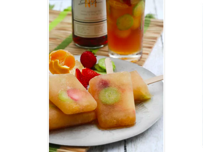 Pimm's Cup Ice Pops