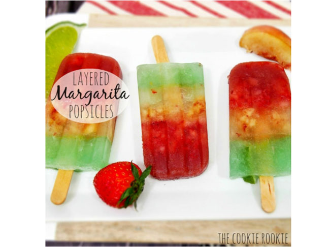 Layered Margarita Popsicles