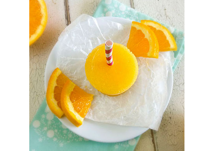 Frozen Tangerine Screwdriver Popsicles