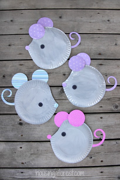 Paper Plate Mice