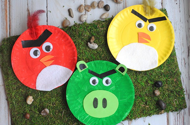 Paper Plate Angry Birds