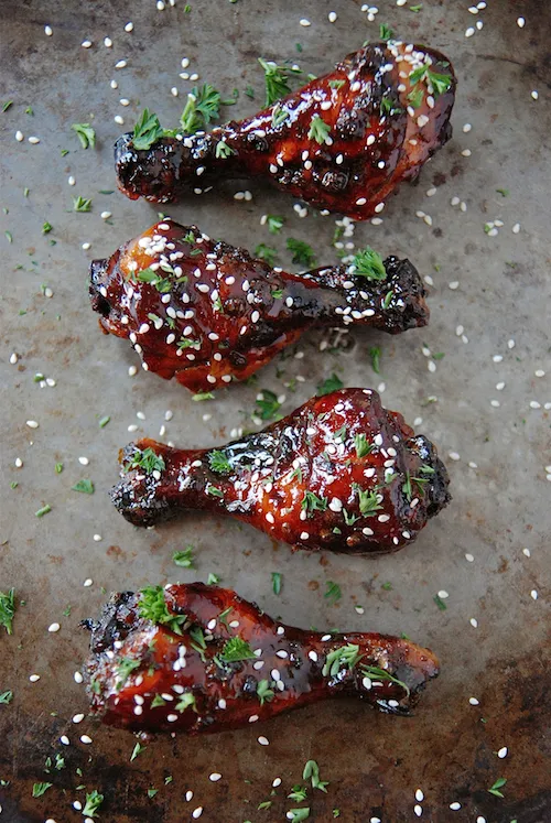 Slow Cooker Sweet and Sticky Chicken Drumsticks