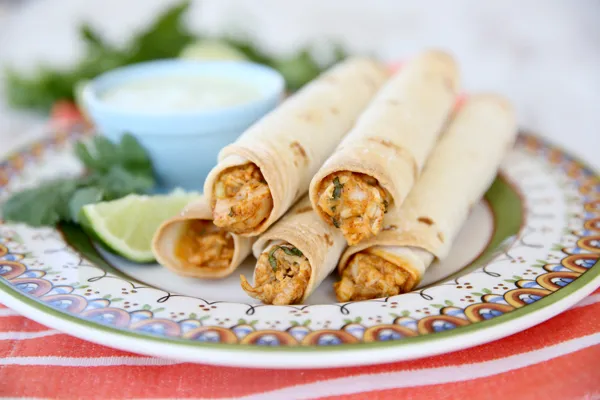 Baked Creamy Chicken Taquitos