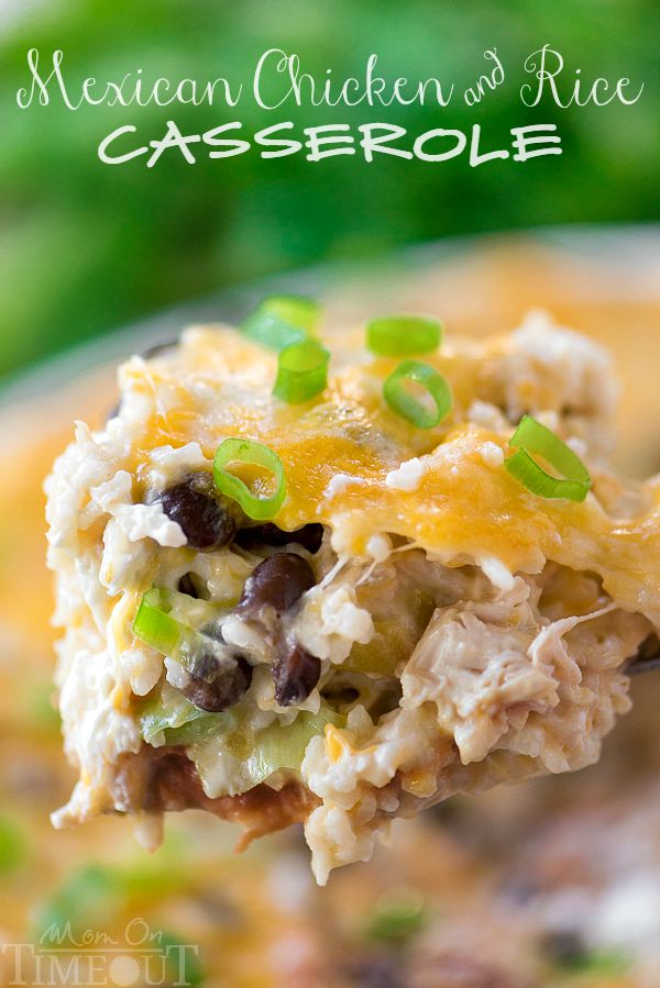 Easy Mexican Chicken and Rice Casserole