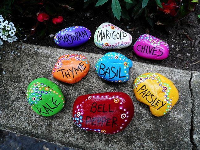 DIY Painted Rock Garden Markers