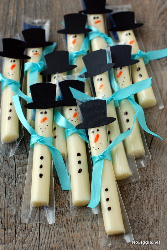 String Cheese Snowmen