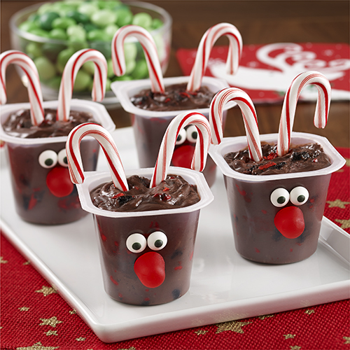 Reindeer Pudding Cups