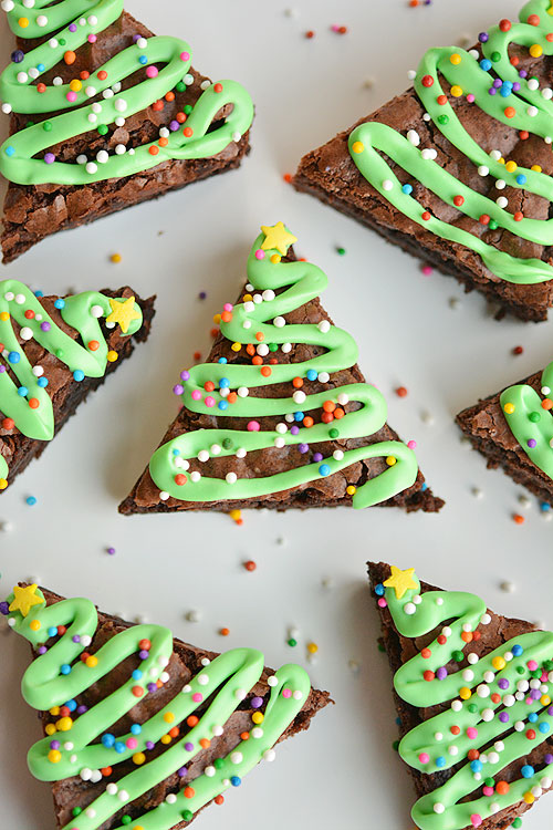 Brownie Christmas Trees