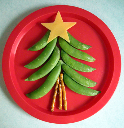 Snap Pea Christmas Tree