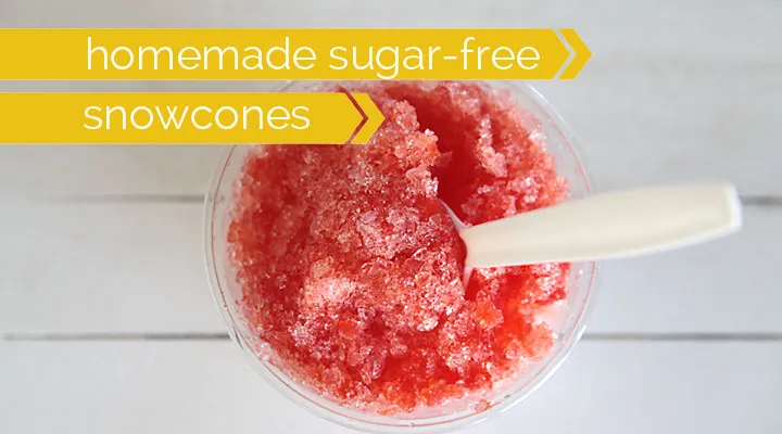 Homemade Sugar Free Snow Cones