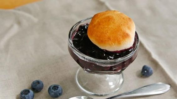 Grilled Blueberry Cobbler