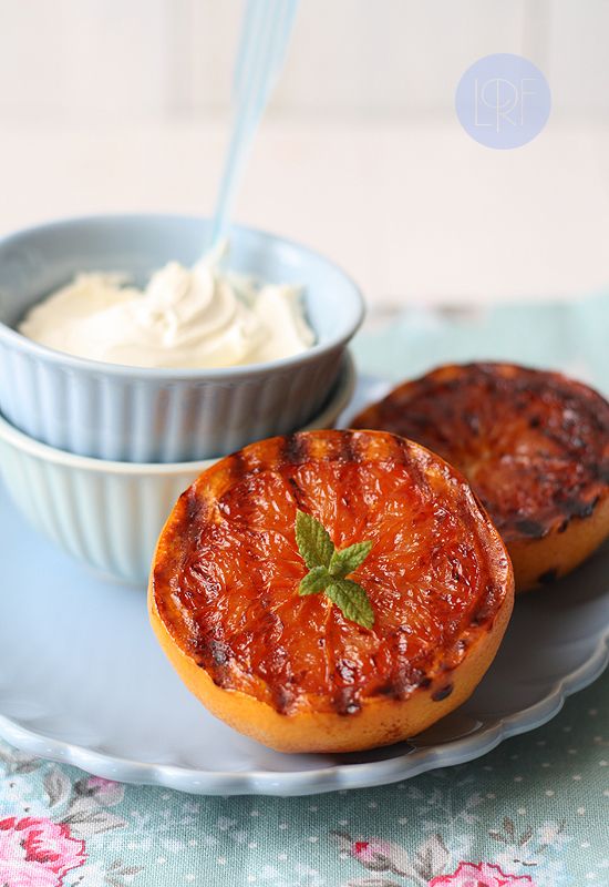 Grilled Grapefruit with Mascarpone