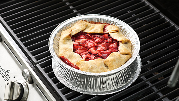 Grilled Strawberry Pies