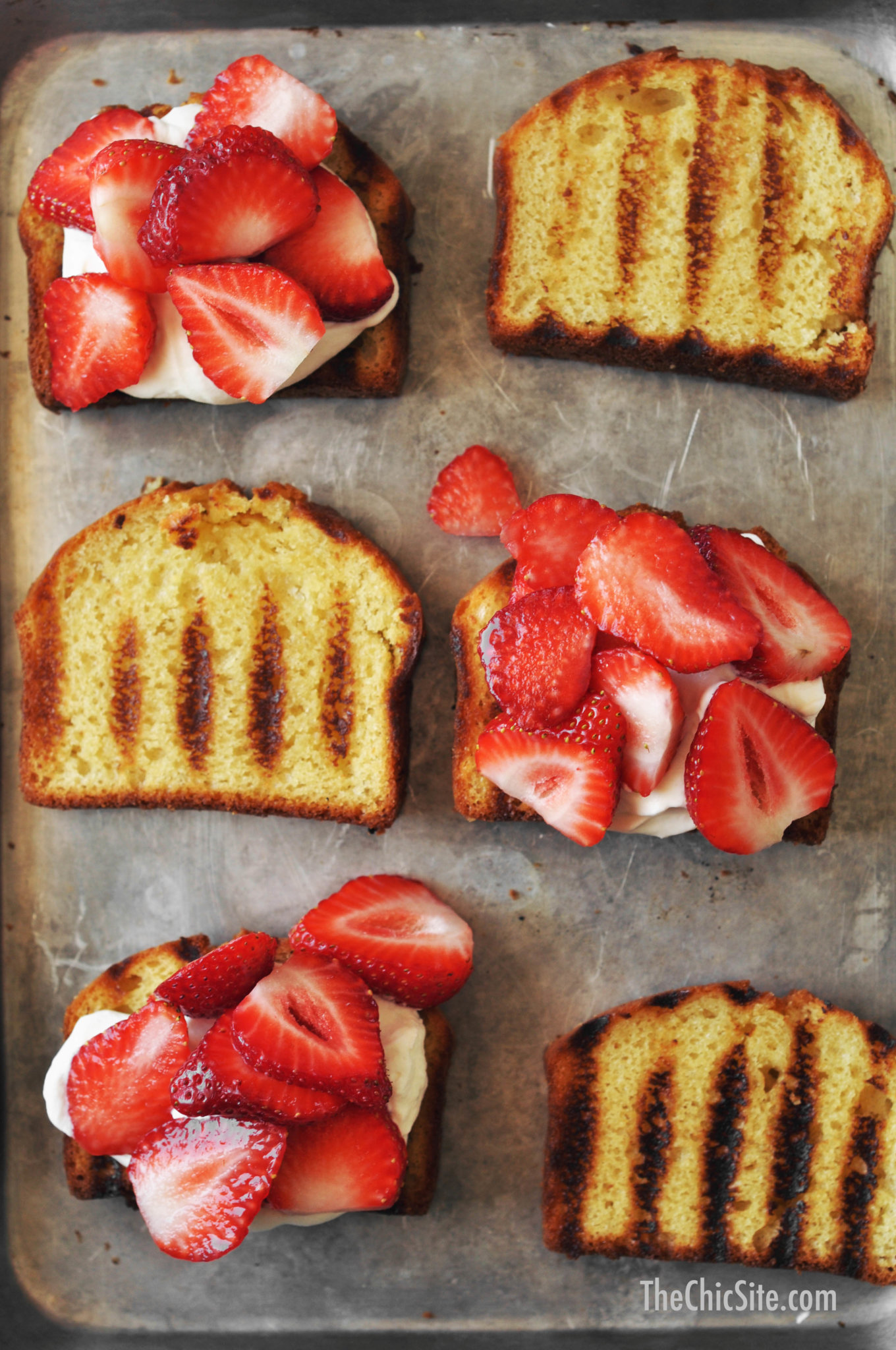 Grilled Pound Cake Strawberry Shortcake