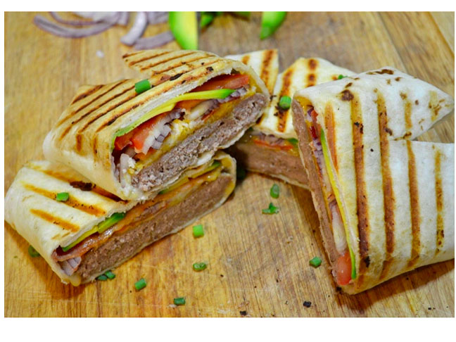 Cali Turkey Burger Quesadillas