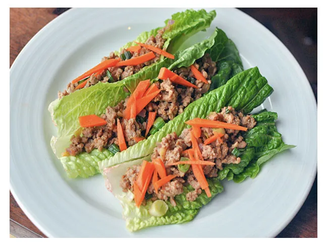 Thai Turkey Lettuce Wraps