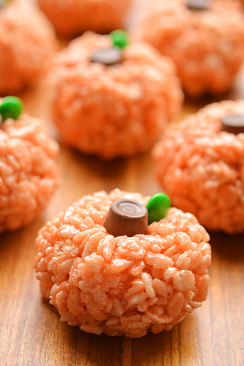 Pumpkin Rice Krispie Treats