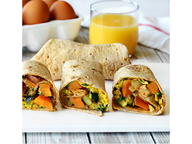 Sweet Potato Breakfast Burrito  