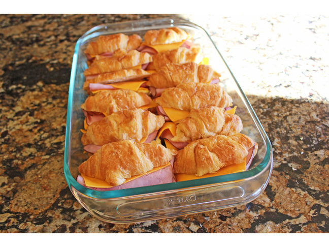 Ham and Cheese Croissant Sandwiches