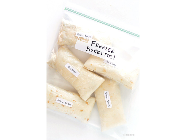 Freezer Breakfast Burritos   