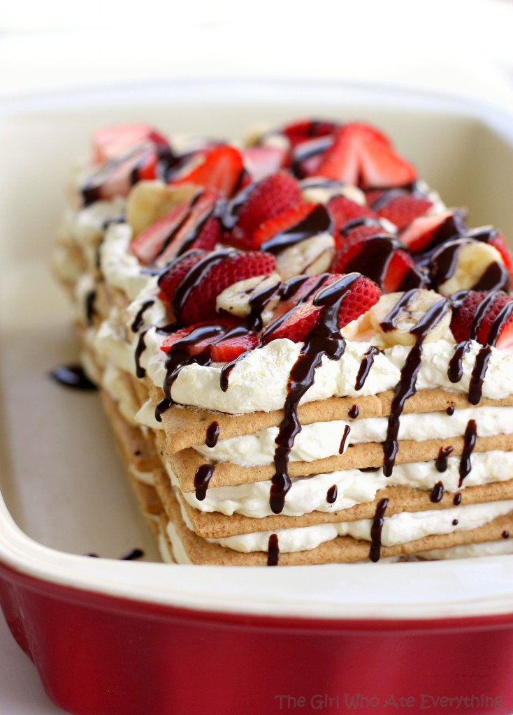 Banana Split Icebox Cake
