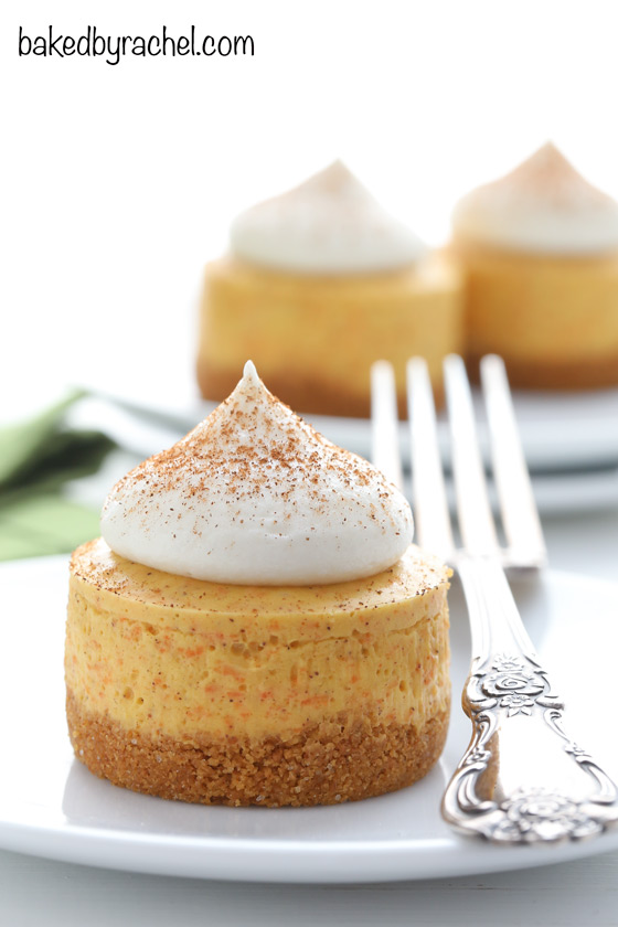 Mini Carrot Cake Cheesecakes