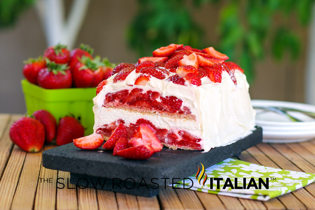 Strawberry Shortcake No-Bake Icebox Cake