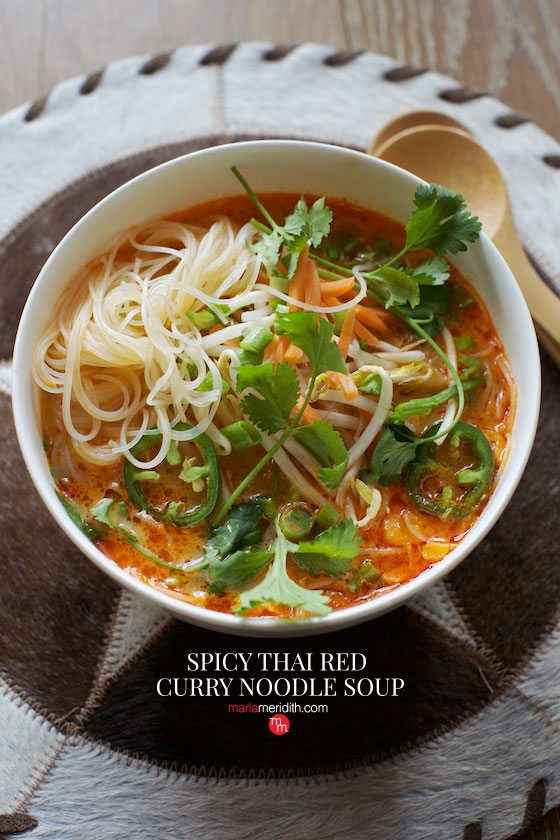 Spicy Thai Red Curry Noodle Soup