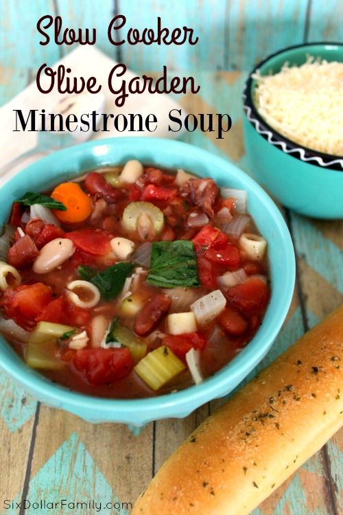 Slow-Cooker Olive Garden Minestrone Soup