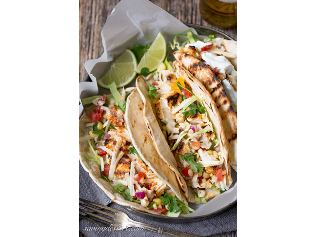 Sriracha Grilled Mahi Mahi Tacos