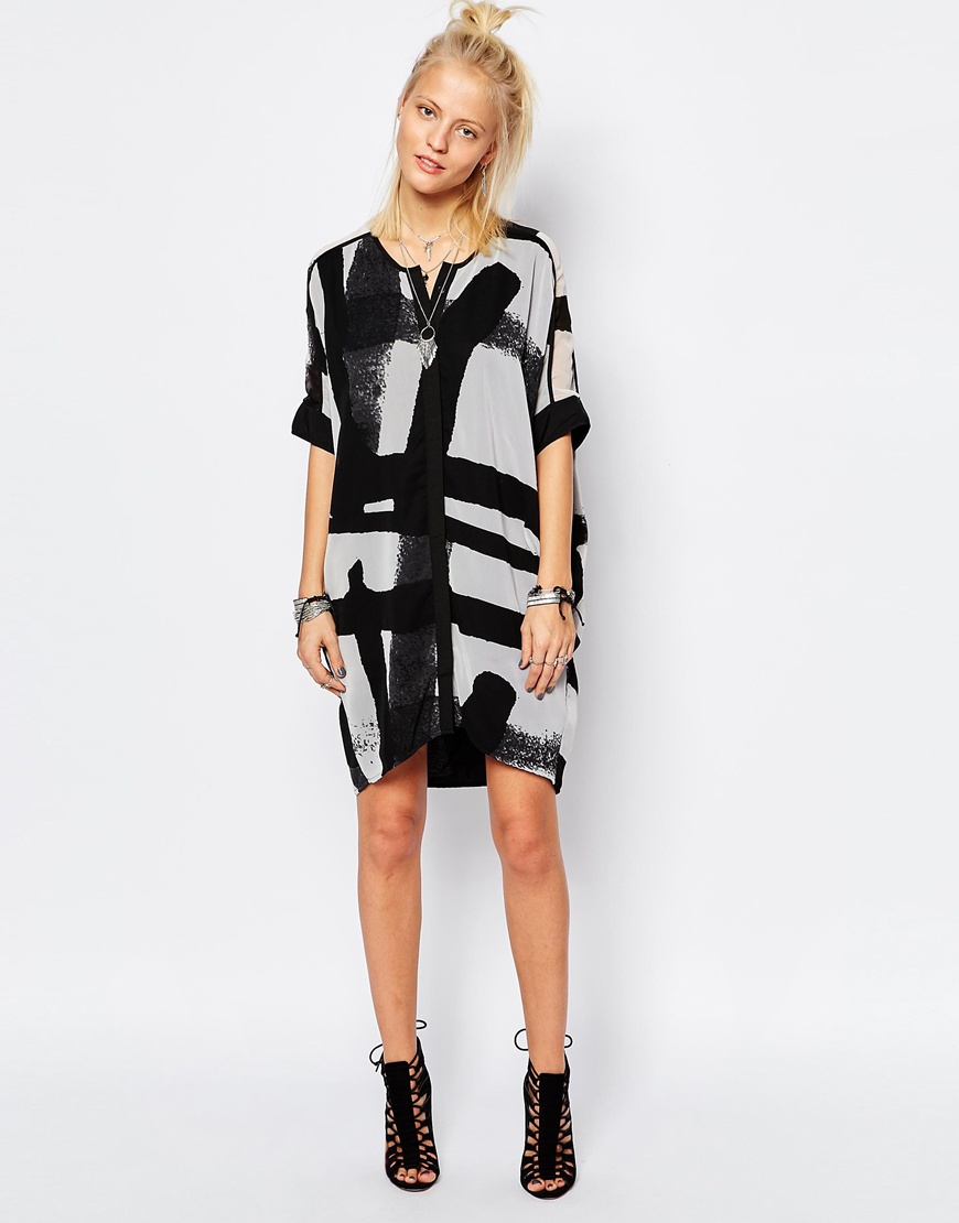 Abstract Shift Dress