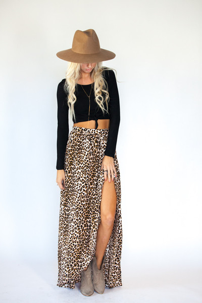 Riviera Leopard Print Skirt