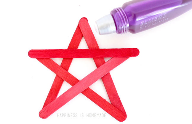 Popsicle Stick Stars for Fourth of July