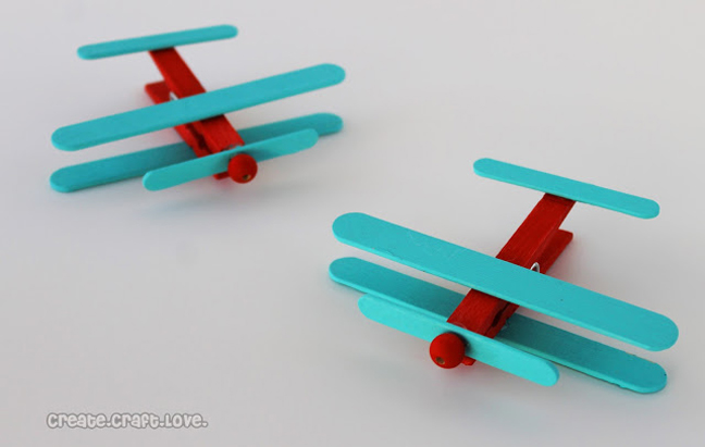 Popsicle Stick Airplanes
