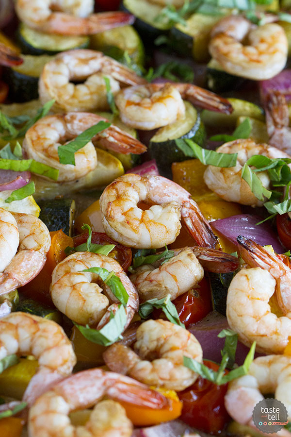 Balsamic Shrimp Summer Vegetables