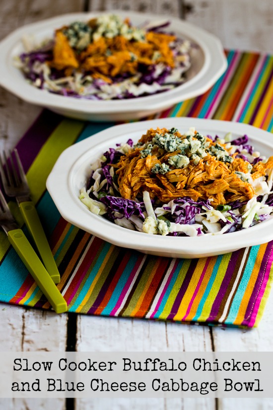Buffalo Chicken and Blue Cheese Cabbage Bowl