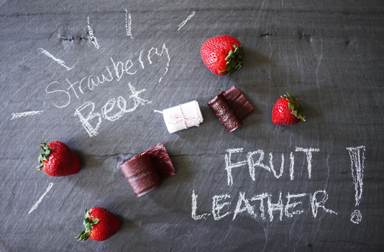 Strawberry Beet Fruit Leather