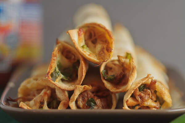 Baked Spinach Flautas