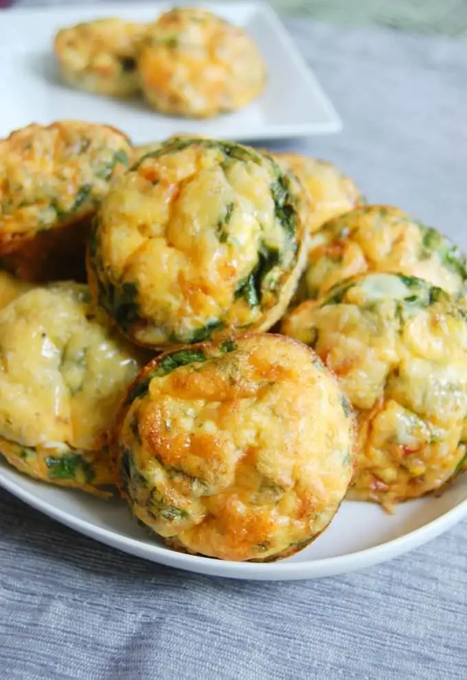 Vegetarian Breakfast Egg Spinach Muffins