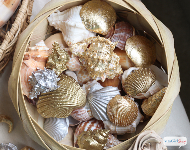 Gilded Seashells