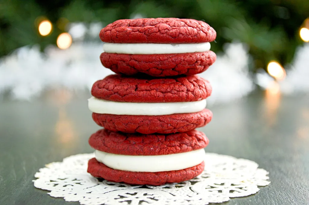 Red Velvet Soft Sandwich Cookies