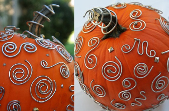 DIY Wired Pumpkin