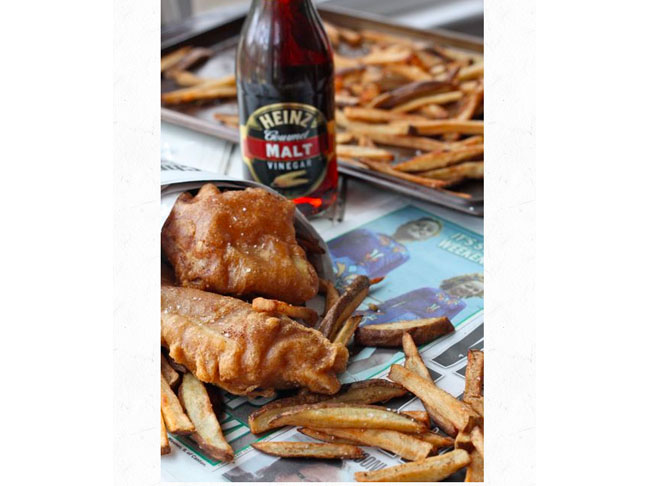 Guinness Beer Battered Cod and Chips