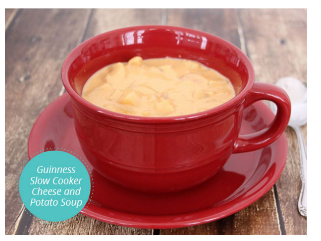 Guinness Slow Cooker Cheese and Potato Soup