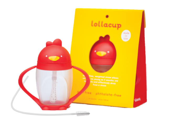 Lollacup Weighted Straw Sippy Cup, $16
