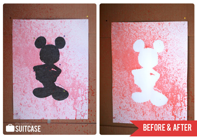 Spray Bottle Mickey Silhouette Art 