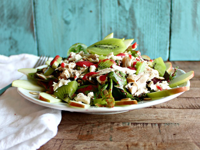 Turkey, Kiwi and Apple Salad