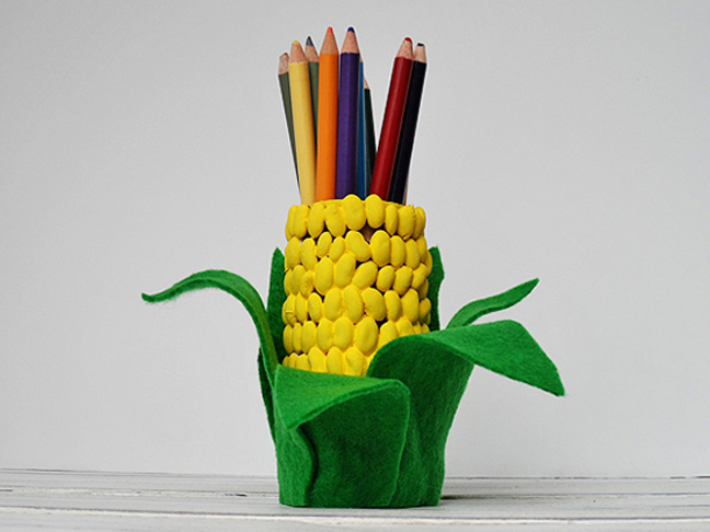 Corn Pencil Cup