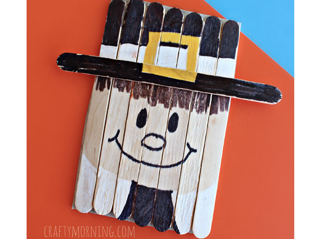 Popsicle Stick Pilgrim